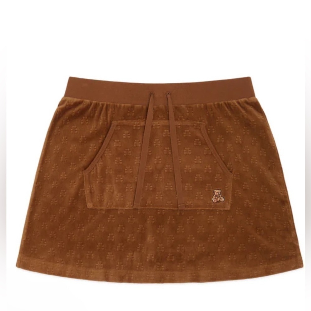 Teddy Fresh Velour Mini Skirt